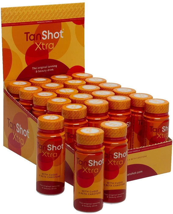 Tanshot Xtra Boisson Bronzante Vitamine Insued Tan Skincare 24x60ml Shots