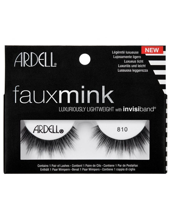 Ardell Faux Mink 810 Eye Lashes Lightweight Invisiband Full Lash Look